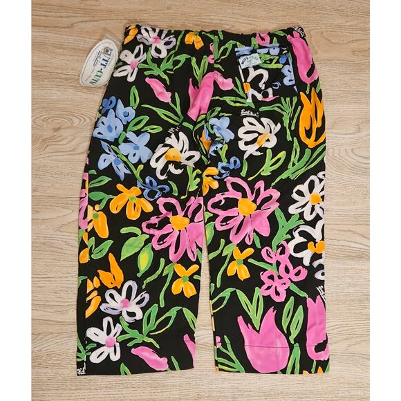 Vintage Surf Line Hawaii Floral Capris Original Butt-Cuts Womens Size Medium NWT - Picture 2 of 8